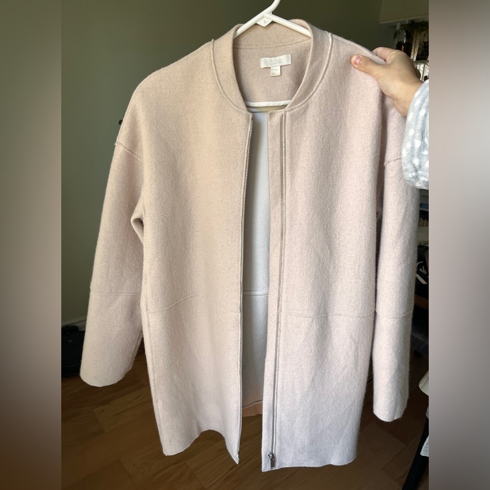 COS boiled wool cocoon jacket